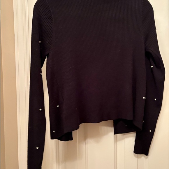 No Boundaries Black Cardigan with rhinestone Accents - Picture 2 of 3